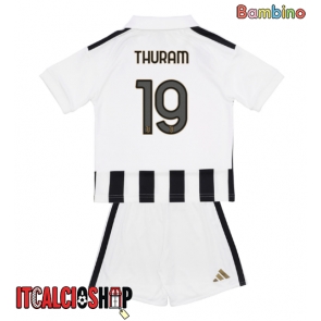 Juventus Khephren Thuram #19 Prima Maglia Bambino 2026-27 Manica Corta (+ Pantaloni corti)